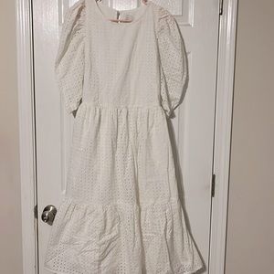 A New Day Puff Sleeve Prairie Dress